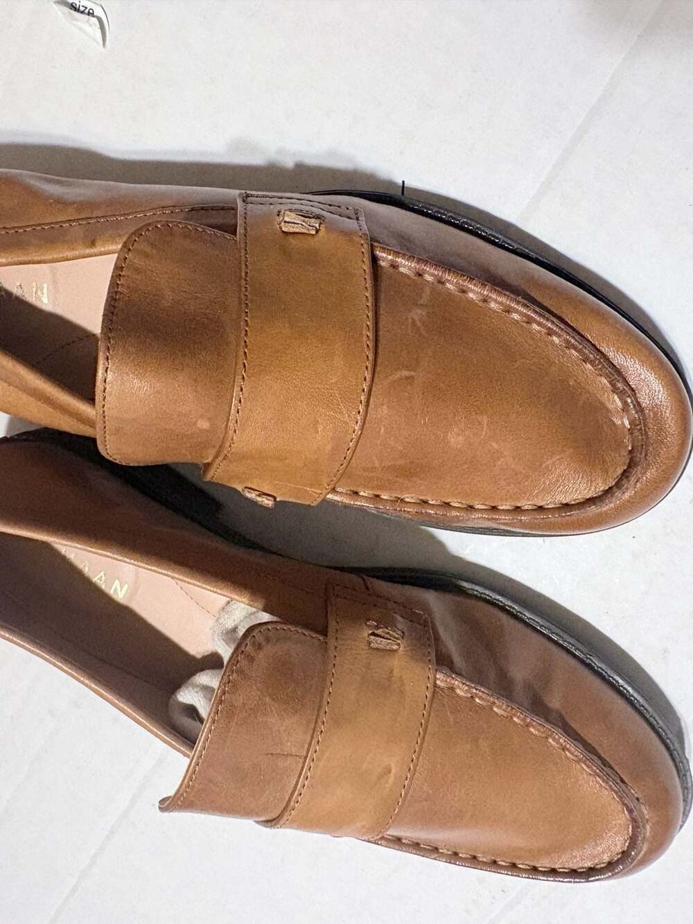 Cole Haan Brown Leather Penny Loafers Size 6 item 317 - Picture 3 of 9
